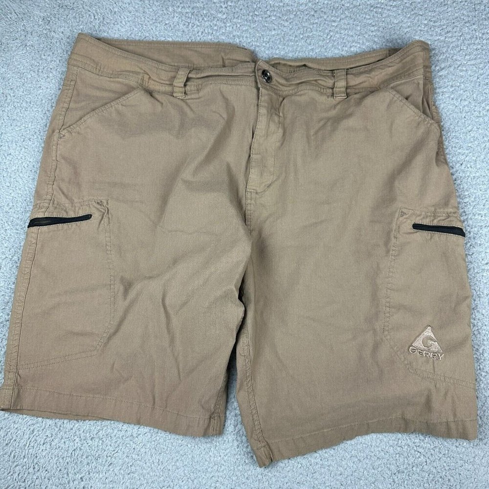 Gerry Men Stretch‎ Flat Front Pockets Casual Cargo Shorts Size 40